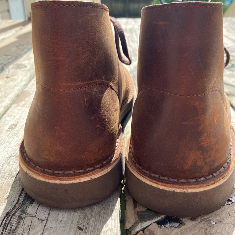 Clark’s Men’s Desert Brown Leather Chukka Shoe/Boot Size 8 Stylish, Gently Worn - Picture 3 of 17